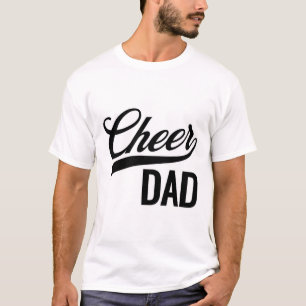 Cheer Dad Red And Black White Cheerleading Matchin T-Shirt