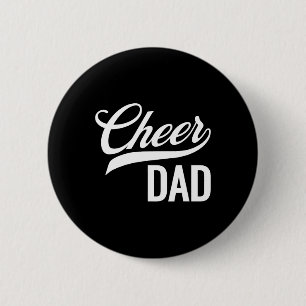 Cheer Dad Red And White Cheerleading Matching Pare 6 Cm Round Badge