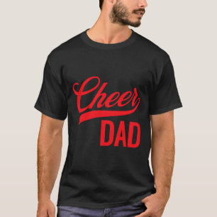 Cheer Dad Red And White Cheerleading Matching Pare T-Shirt