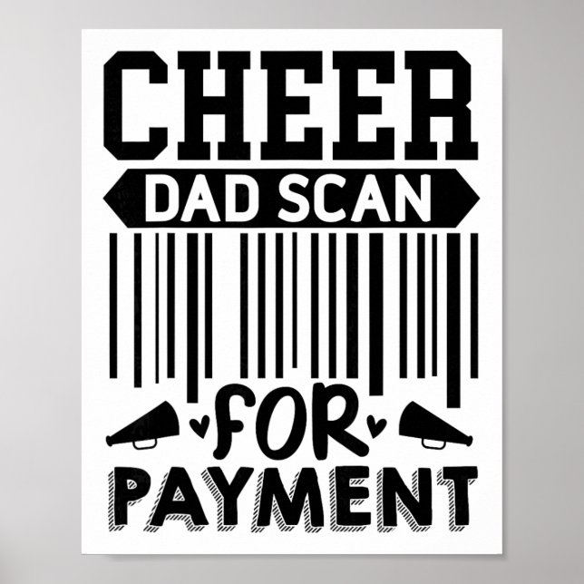 Cheer Dad, Scan For Payment Cheerleader _1  Poster (Front)