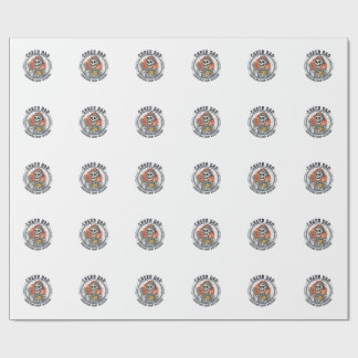 Cheer Dad Surviving Comp Weekend Skeleton Shirt_1 Wrapping Paper
