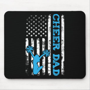 Cheer Dad Usa American Flag Cheerleader Dad Cheerl Mouse Pad