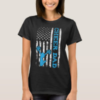 Cheer Dad Usa American Flag Cheerleader Dad Distre