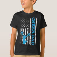 Cheer Dad Usa American Flag Cheerleader Dad Distre