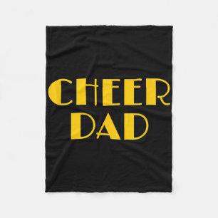 Cheer Dad Yellow Cheerleading _2  Fleece Blanket