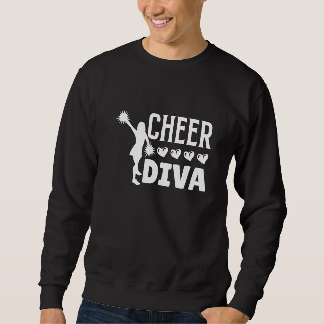 Cheer Diva Cheerleader Sweatshirt (Front)