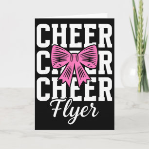 Cheer Flyer Coquette Cheerleading Flyer  Card