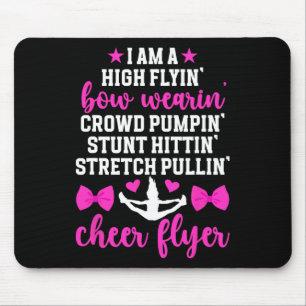 Cheer Flyer Definition Cheerleader Flyer Cheerlead Mouse Pad