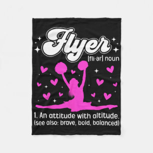 Cheer Flyer Definition Cheerleading Flyer _3 Fleece Blanket