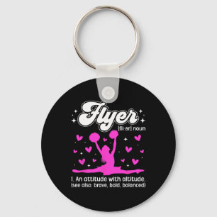 Cheer Flyer Definition Cheerleading Flyer _3 Key Ring