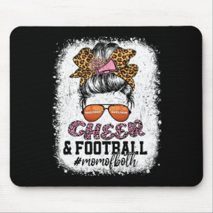 Cheer Footll Cheerleading Mum Of Both Messy Hair B Mouse Pad