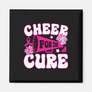 Cheer For A Cure Breast Cancer Awareness Cheerlead Magnet
