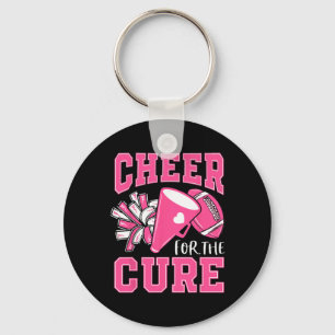 Cheer For The Cure Breast Cancer Awareness Cheerle Key Ring