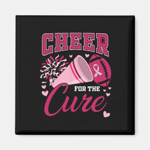 Cheer For The Cure Breast Cancer Awareness Cheerle Magnet