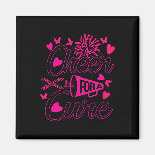 Cheer For The Cure Breast Cancer Awareness  Magnet