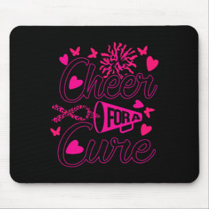 Cheer For The Cure Breast Cancer Awareness Mouse Pad