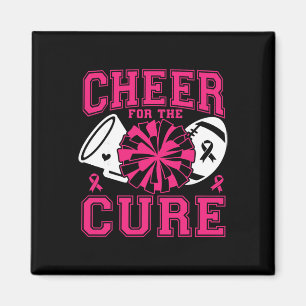 Cheer For The Cure Breast Cancer Awareness Pink Ri Magnet