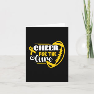 Cheer For The Cure Childhood Cancer Awareness Gold Card