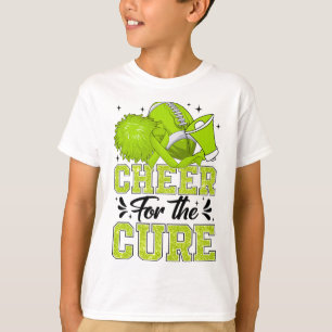 Cheer For The Cure Lymphoma Awareness Footll Cheer T-Shirt