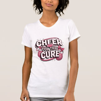 Cheer For The Cure Pink Ribbon Football Tee