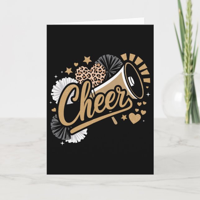 Cheer Funny Cheerleader  Card (Front)