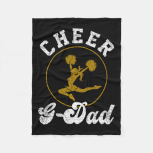 Cheer G Dad Cheerleading Lover Fathers Day  Fleece Blanket