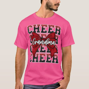 Cheer G-Ma Grandma Bow Sport Cheerleader Cheerlead T-Shirt