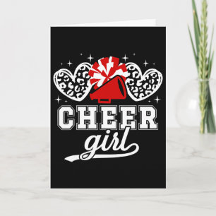 Cheer Girl Cheerleader Cheerleading Card