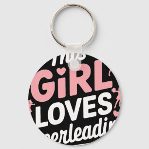 Cheer Girl Cheerleading Cheerleader Girl Cheerlead Key Ring