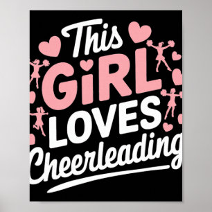 Cheer Girl Cheerleading Cheerleader Girl Cheerlead Poster