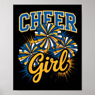 Cheer Girl Cheerleading Squad Team Cheerleader Gir Poster