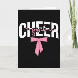Cheer Girl Coquette Cheerleader Cheerleading  Card