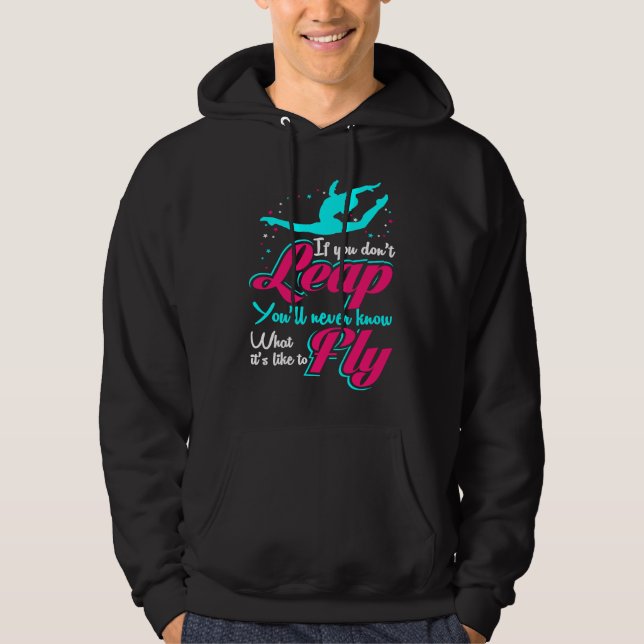 Cheer Girl Loves Tumbling Cheerleading Camp Cheerl Hoodie (Front)
