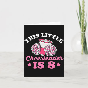 Cheer Girl Quote For 8 Year Old Cheerleader Girl Card