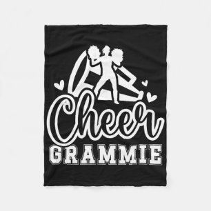 Cheer Grammie Grandma Grammie Of A Cheerleader Gra Fleece Blanket