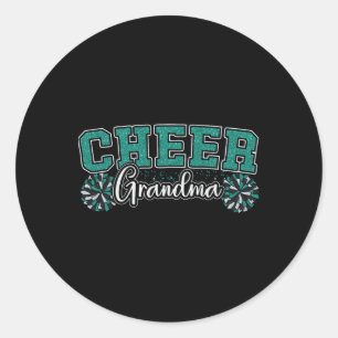 Cheer Grandma My Favourite Cheerleader Calls Me G- Classic Round Sticker