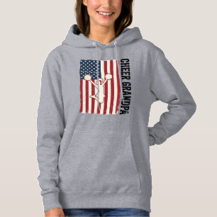 Cheer Grandpa Patriotic Vintage Flag Shirt Design_