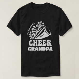 Cheer Grandpa with Custom Team Name & Kid's Name T-Shirt