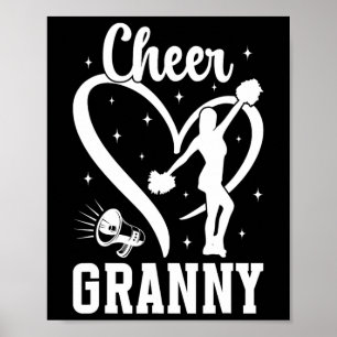 Cheer Granny Grandma Cheerleader Granny Cheerleadi Poster