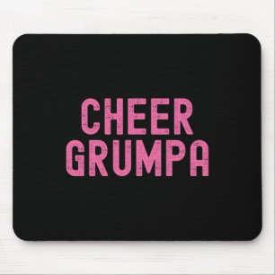 Cheer Grumpa Grandpa Pink Cheerleading Mouse Pad