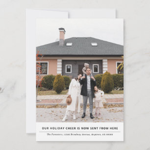 Cheer is Now From Here Holiday Moving Announcement