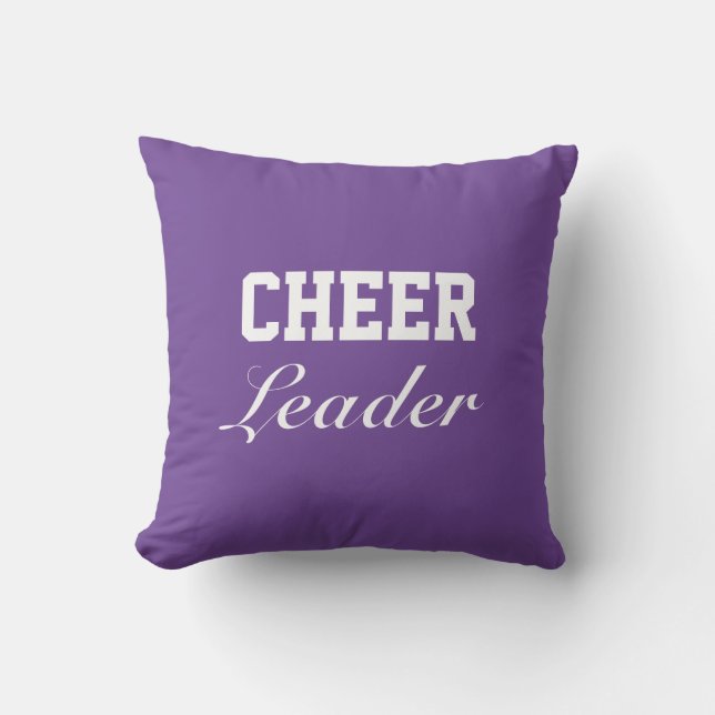 Cheer Leader Throw Pillow (Front)