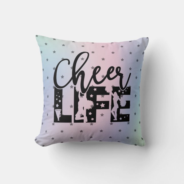 Cheer Life Glamourous Cheerleading Star Gradient Cushion (Front)