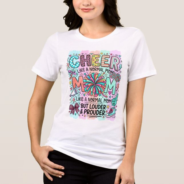 Cheer Like a Normal Mum Tri-Blend Shirt (Front)