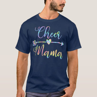 Cheer Mama Tie Dye Cheerleader Mum Costume Gift T-Shirt
