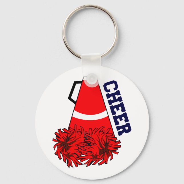 Cheer Megaphone Key Ring (Front)