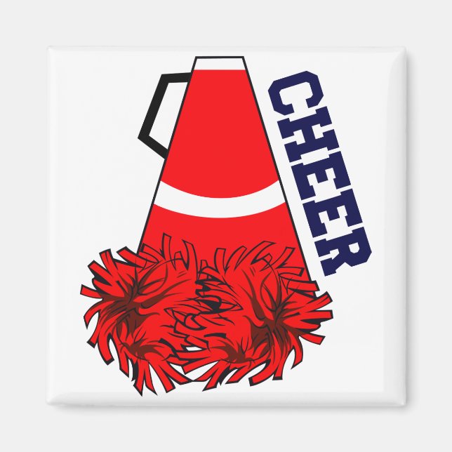 Cheer Megaphone Magnet (Front)