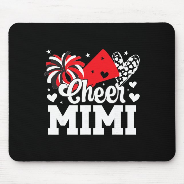 Cheer Mimi Of A Cheerleader Mimi Cheerleading Mimi Mouse Pad (Front)