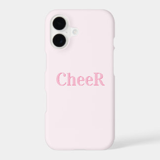 Cheer Minimalist Pink iPhone Case