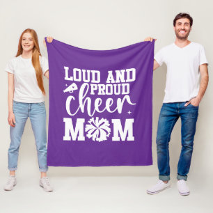 Cheer Mom Fleece Blanket